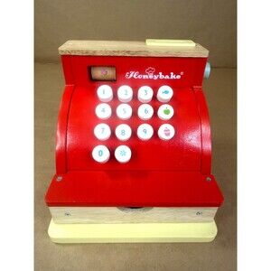 Le Toy Van Honeybake Wooden Toy Cash Register Till | Vintage-Inspired NEW